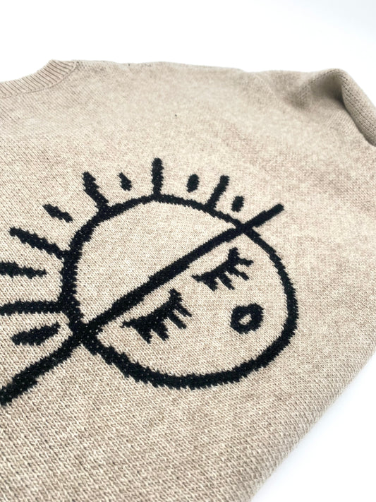 Sun Logo Knit Sweater
