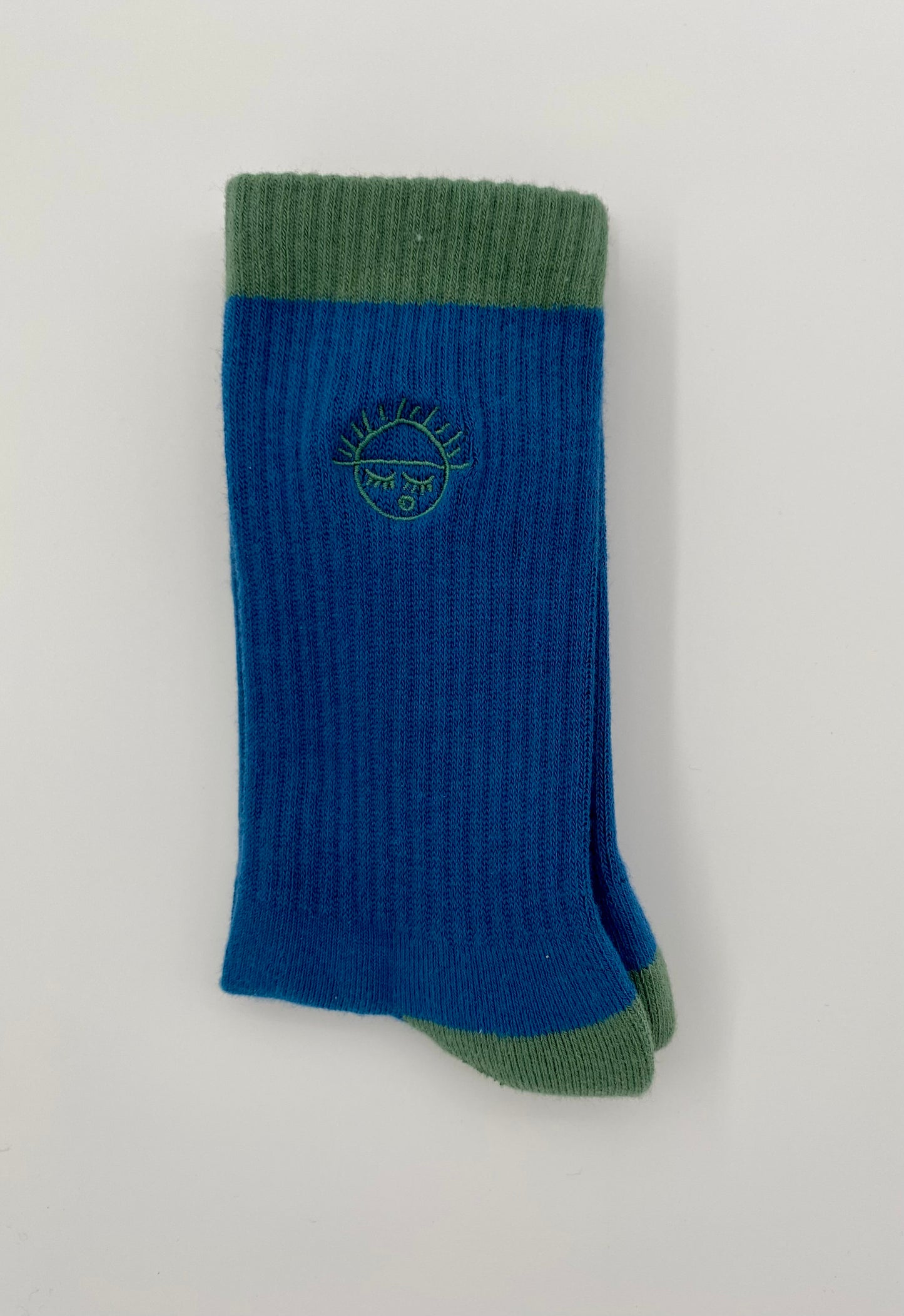 Rib Embroidery Socks