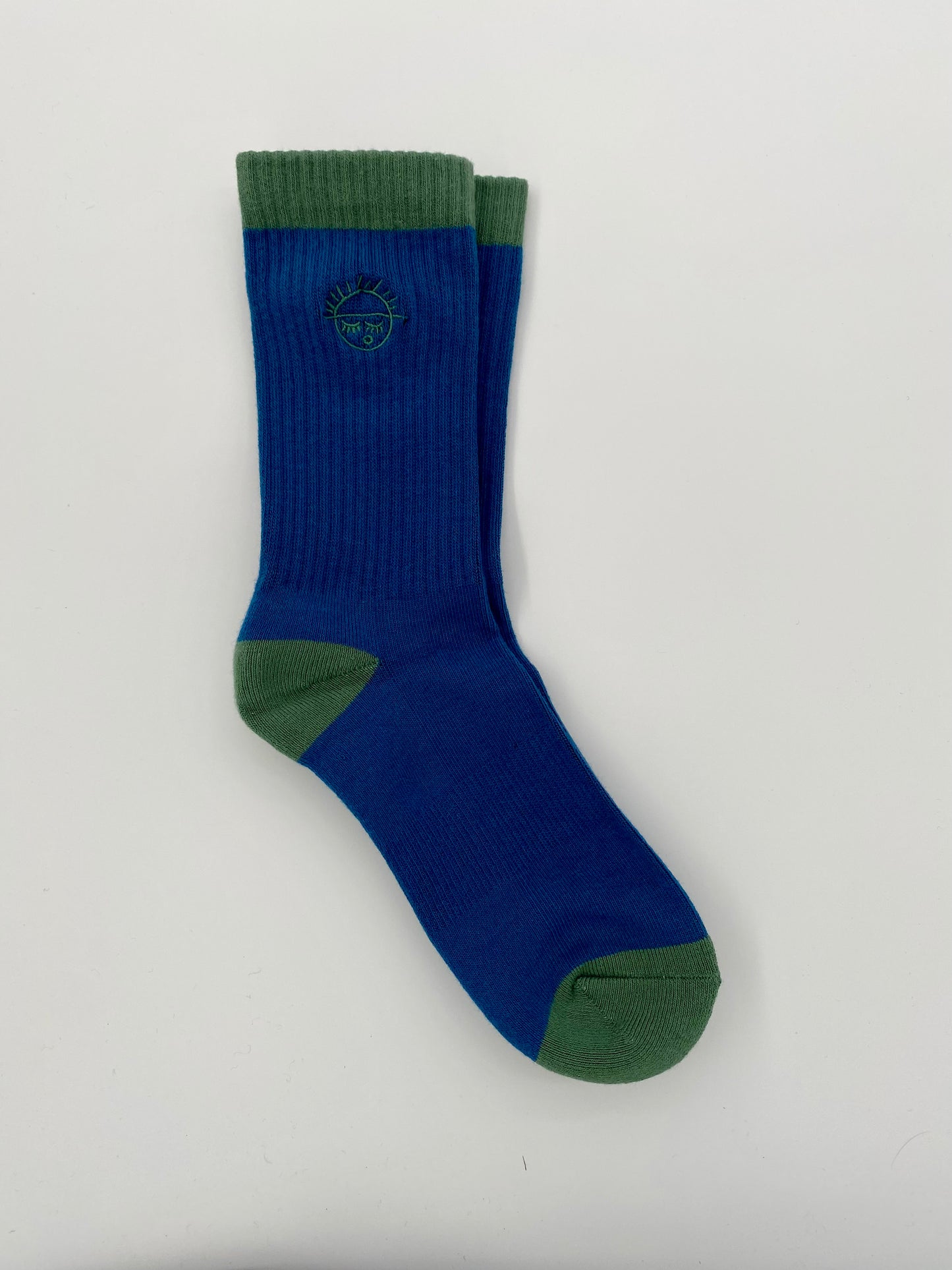 Rib Embroidery Socks