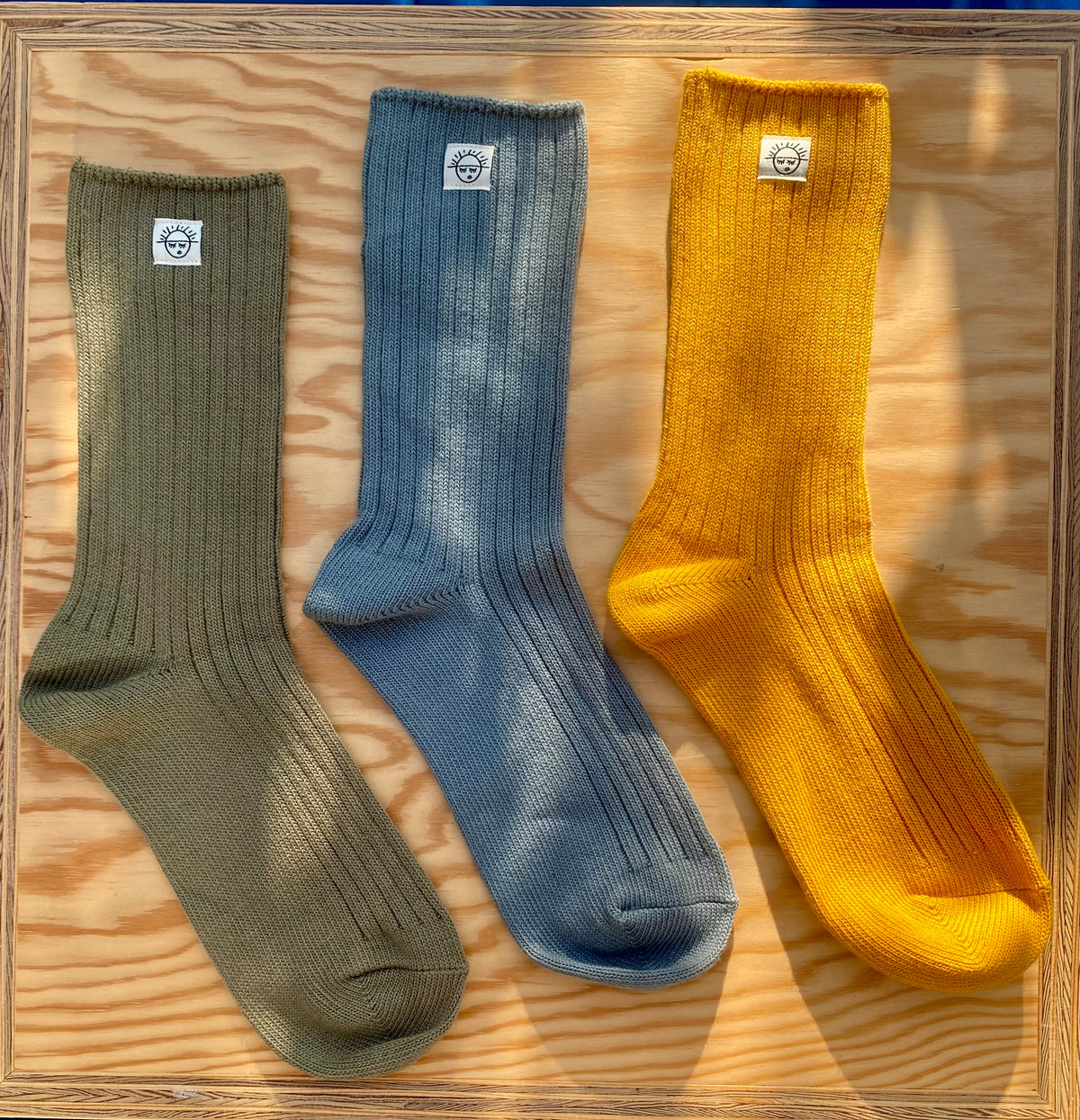 Sun Retro Slub Socks