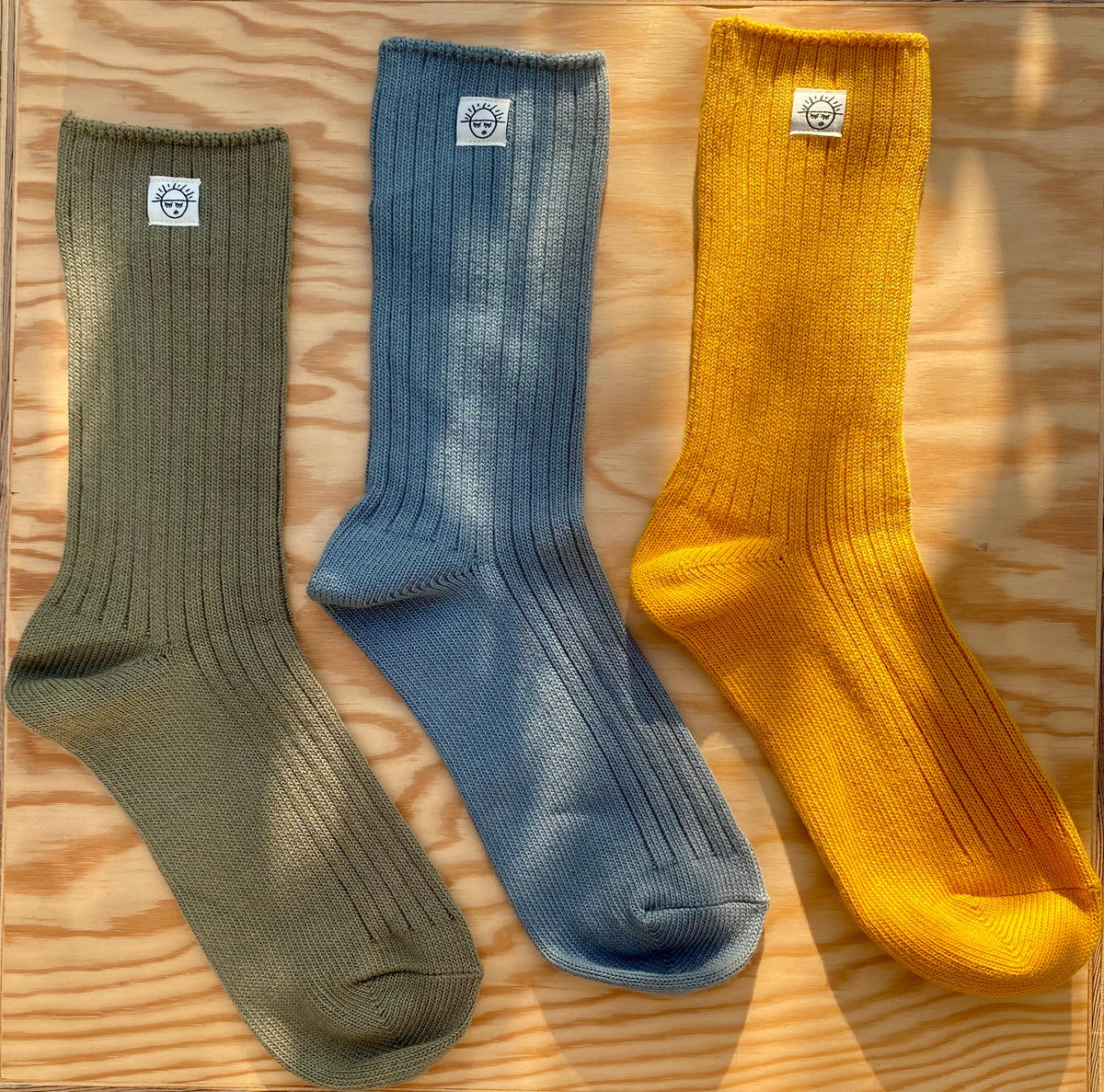 Sun Retro Slub Socks